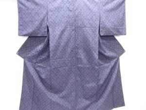 幾何学模様織り出し十日町紬着物